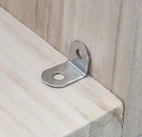 Robuste Eisenwinkelhalterung 10x10mm Verchromt für Bettgestelle und Metallregal-Verbindungen