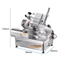 Trancheuse à viande de boeuf congelée entièrement automatique 220V épaisseur réglable pour couper la viande et le poisson