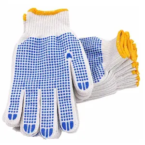 Pvc Dotted Cotton Gloves 600g PVC Dotted Cotton Gloves Imports From China Fast Delivery