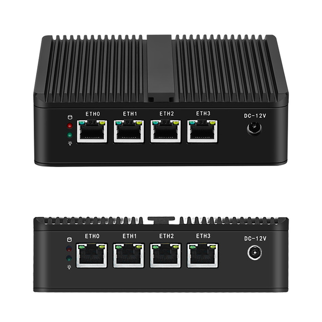Intel Atom E3845 Quad Core 1.91Ghz 4 Lan 1GbE Network Security Soft Router VPN Industrial PC Firewall