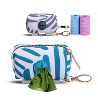 Sac à dos tendance en polyester avec fermeture éclair pour déjections canines, avec sacs à déchets pour grands chiens - Utilisation extérieure portable