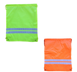 Sac à dos de sécurité haute visibilité en polyester ripstop d'origine, sac à cordon personnalisé pour la promotion, sac à cordon de course - Product Image 3