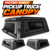 Capot de camion en alliage d'aluminium pour Toyota Tundra avec benne de 5,5 pieds, portes latérales à ouverture latérale verrouillables et coque de camping en verre arrière