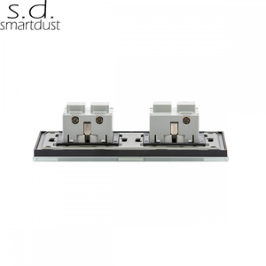 Kính Cường Lực Đôi Châu Âu Smartdust Euro 220V 15 Amp Phích Cắm Đa Năng EU 4 Pin Ổ Cắm Tường Đôi - Product Image 4