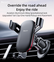 C243 Yesido Alliage d'aluminium Bionic Hawksbill Crochets Conception rétractable Air Vent Gravity Cell Phone Holder