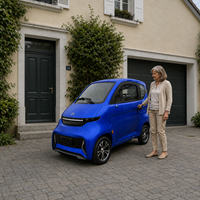 Livraison rapide en Europe, mini véhicule électrique à quatre roues, 25 km/h, 45 km/h, scooter électrique avec cabine pour personnes âgées, utilisation par les personnes âgées