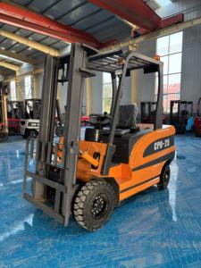 Zhongli 1.5 tonnes chariot élévateur électrique complet avec fonction de marche terre bétail camion charrette à bras usine prototype inventaire - Product Image 3