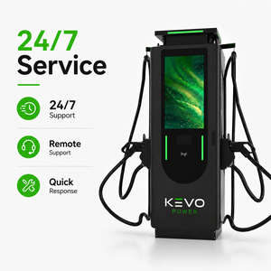 Estación de Carga Rápida para Vehículos Eléctricos <span class=keywords><strong>KEVO</strong></span> de 60kW/120kW/240kW, Montaje en Suelo, OCPP1.6J, Cargador Comercial para Exteriores, CCS1/CCS2 CHAdeMO GB/T Dual - Product Image 6