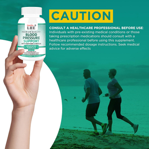 New Arrival Organic Blood Pressure Plant Extracts Supports Circulatory Health 180 Capsules Blood Pressure Supportments - Product Image 6