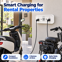 Prise de charge intelligente à 2 ports avec arrêt automatique pour la location de vélos électriques - Usine chinoise