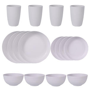 Juego de <span class=keywords><strong>vajilla</strong></span> de fiesta de estilo americano de <span class=keywords><strong>melamina</strong></span>, seguro <span class=keywords><strong>para</strong></span> <span class=keywords><strong>microondas</strong></span>, irrompible, ligero, juego de platos y cuencos de 16 piezas - Product Image 3