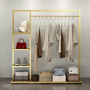 Estante de Exhibición para Tienda de <span class=keywords><strong>Ropa</strong></span>, Metálico, Multifuncional, Desmontable, para Almacenamiento, Perchero, Estante para <span class=keywords><strong>Ropa</strong></span> de Dormitorio, <span class=keywords><strong>Ropa</strong></span> <span class=keywords><strong>Infantil</strong></span> - Product Image 4