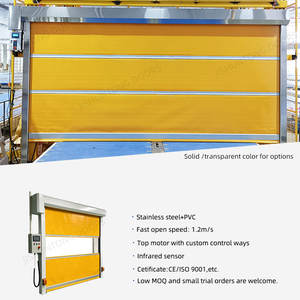 Puerta Enrollable Automática de Alta Velocidad con Reparación Automática de <span class=keywords><strong>PVC</strong></span>, Puerta de Entrada Exterior Comercial, Cortina Inteligente, <span class=keywords><strong>Persiana</strong></span> Enrollable Industrial, Otra Puerta - Product Image 2