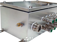 Boîte de jonction antidéflagrante en acier inoxydable SS316L série LD-FBJX (Ex d IIC/DIP) IP66, surface peinte/polie pour station-service