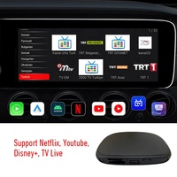 Adaptador Inalámbrico Android 13 Auto & CarPlay Box AI Smart Netflix YouTube, Mirror Link para Teléfono, GPS, Mapa, IPTV, 3G/4G, Portátil