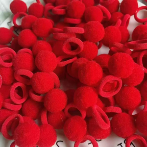 หลายรุ่น สีลูกกวาด ลูกบอลเล็ก ตกแต่งด้วยยางรัดผม ดีไซน์น่ารักหวานๆ เครื่องประดับผมผู้หญิง ขายส่งเครื่องประดับ - Product Image 4