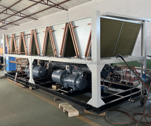 90Ton 300KW Sistema de refrigeración por agua Compresor de tornillo Enfriador de agua refrigerado por aire para procesos industriales - Product Image 5