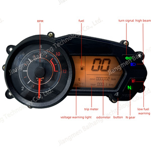 Panel digital LCD instrumento <span class=keywords><strong>de</strong></span> medición <span class=keywords><strong>de</strong></span> velocidad cuentakilómetros tacómetro para Kawasaki Rouser NS125Fi Pulsar 135 - Product Image 2