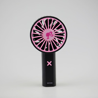 Série rose Mini petit ventilateur Portable Rechargeable dessin animé mignon cils ventilateur de poche