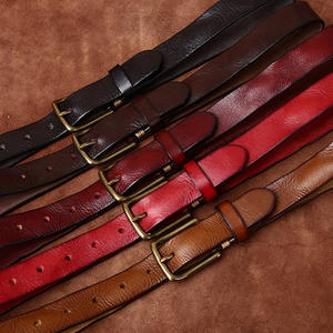 Ceinture vintage ceinture en <span class=keywords><strong>cuir</strong></span> <span class=keywords><strong>effet</strong></span> plissé boucle en cuivre ceinture en <span class=keywords><strong>cuir</strong></span> Jeans à la mode pour les femmes - Product Image 5