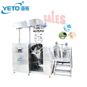 Vendite calde yito 100L automatico di sollevamento idraulico sottovuoto giacca a pressione riscaldatore Mixer crema emulsionante omogeneizzatore macchina - Product Image 1
