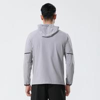 Veste coupe-vent personnalisée pour homme, tissu imperméable de haute qualité, toucher doux, fermeture éclair haute élasticité, réfléchissante, anti-UV