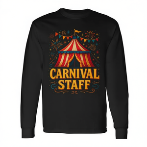 Camiseta de Manga Larga para Personal de Carnaval, Ropa Promocional con Temática de Circo - Product Image 2