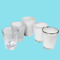 Verres à shot personnalisés en verre 2 oz et 3 oz, imprimables par sublimation thermique, verres à tequila