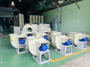 Ventilador Centrífugo Industrial de Plástico PP con Control de Botón, 220V/380V, con Rodamientos de Bolas, OEM/ODM, Ventilador de Extracción PP de Vietnam - Product Image 2