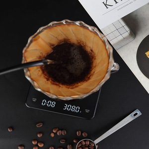 คาเฟ่เอ็กซ์เครื่องชั่งกาแฟดิจิตอล 3 กก. ความแม่นยำ 0.1 กรัม พร้อมตัวจับเวลา เครื่องชั่งครัว ใช้พลังงานจาก USB ตัวเครื่องทำจากพลาสติก สำหรับการชงกาแฟที่บ้าน - Product Image 1