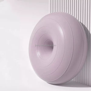Forma de manzana 50-60Cm 1/2 Pvc Yoga Donut Pilates Ejercicio Bola Estabilidad Semi Gym Donut Half Fit Fitness Yoga Ball Silla - Product Image 3