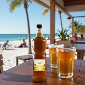 HACCP certified Fantastea jasmine green <b>tea</b> <b>flavored</b> bubble <b>tea</b> syrup for cocktails - Product Image 1