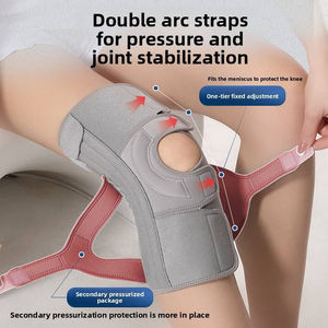 Genouillère respirante à double compression avec sangles de maintien rotulien pour le sport - Product Image 4