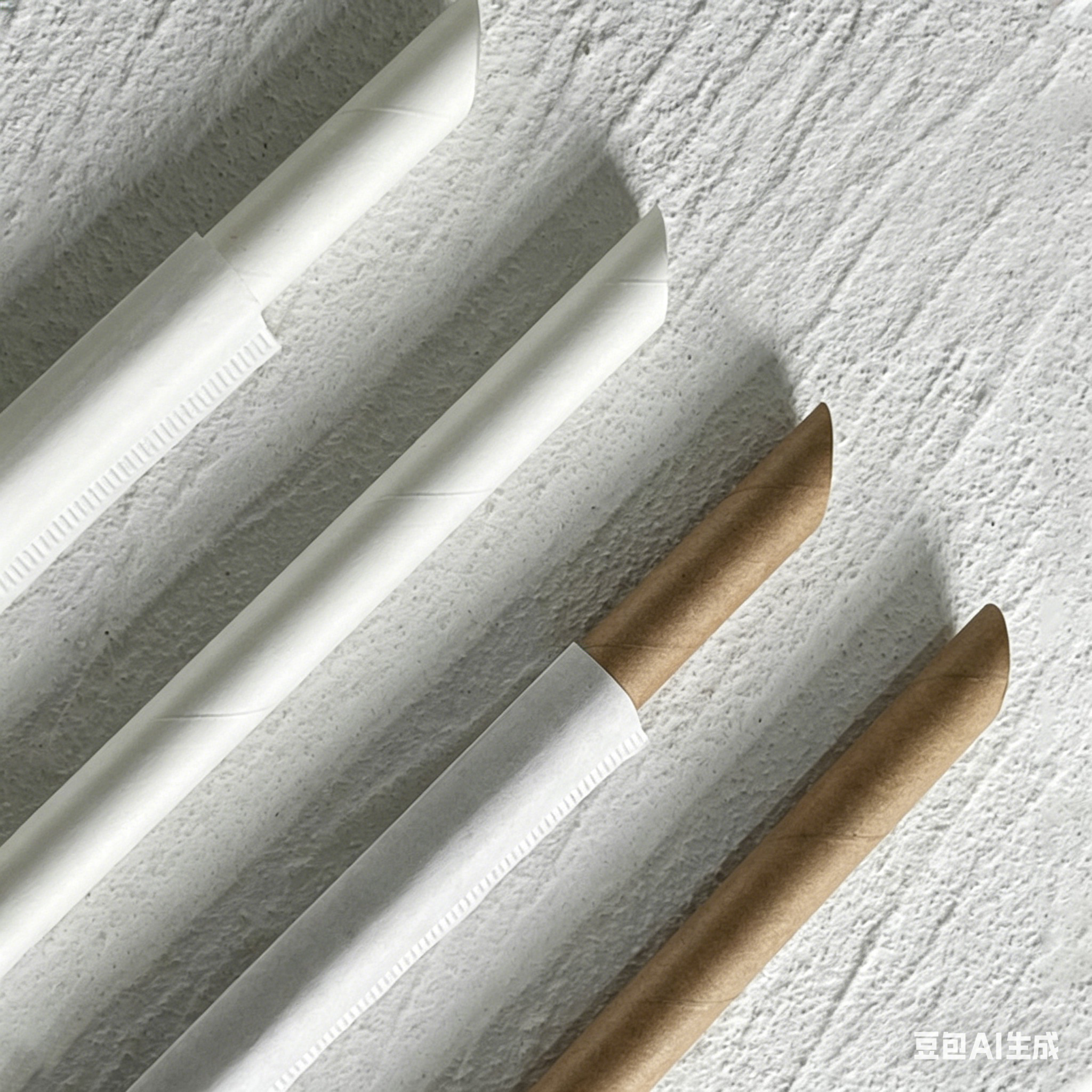 Individually Wrapped Biodegradable Bagasse Pulp Paper Straws Eco-Friendly Disposable for Restaurant Takeaway Alcoholic Beverage