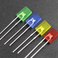 Vente en gros d'usine, bon prix, LED carrée 2*3*4mm, 5V, blanc, rouge, vert, bleu, jaune, orange, diode LED carrée 259