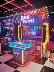 Máquina de disparos de simulación multifuncional para interiores Zombie Crisis que funciona con monedas, juego de Arcade, entretenimiento de construcción de Metal - Product Image 4