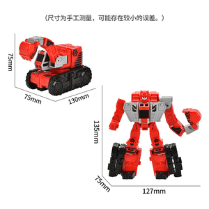 Transformerende Bouwtrucks Voertuigen Robotstam Assembleren Auto 'S Kerstverjaardagscadeau Voor Peuters - Product Image 3