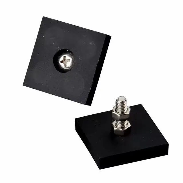 Anti-Scratch Waterproof Strong Mounting Magnet Neodymium Rubber Countersunk Magnet with Screw Thread