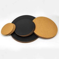 Usine en gros personnalisé 4 pouces liège napperons sublimation tasses à café tapis sous-verres en bois boisson verre tapis et tampons