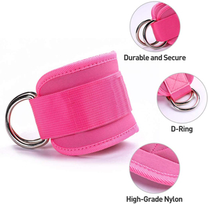 Ladyglow bảo vệ mắt cá chân tránh chấn thương Trọng lượng nâng tập luyện hoặc Cáp máy phòng tập thể dục Cáp mắt cá chân dây đeo - Product Image 4