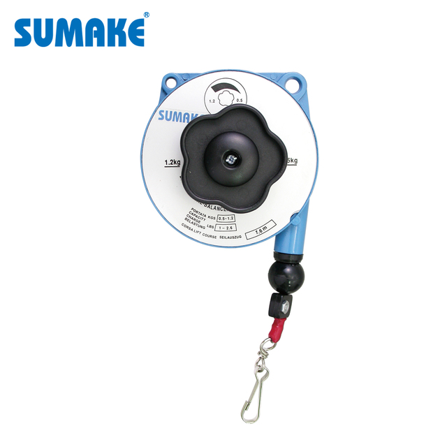 SUMAKE Professional High Quality Air Spring Balancer (0.5-1.2 Kgs) Customizable OEM Support Hand Tool 1.6M Travel 1 Year