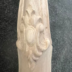 Gambe per Mobili in <span class=keywords><strong>Legno</strong></span> Massello Intagliato, Stile Europeo Vintage Floreale, Gambe per Armadi e Divani in <span class=keywords><strong>Legno</strong></span> <span class=keywords><strong>Grezzo</strong></span> Non Finito, <span class=keywords><strong>Piedi</strong></span> di Ricambio per Tavoli - Product Image 5