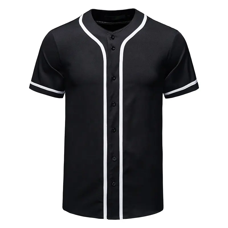 Özel nakış beyzbol üniforma tarzı gömlek toptan ucuz boş beyzbol forması spor gömlek