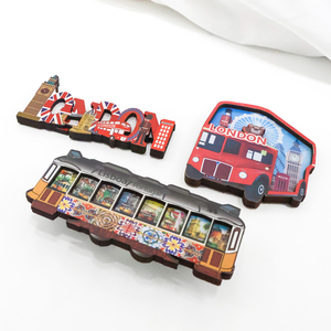 Tùy Chỉnh Thiết Kế Hiện Đại Bằng Gỗ Tủ Lạnh Nam Châm 3D UV In Ấn Mạnh Mẽ Từ Tái Sử Dụng Giáng Sinh Nhiều Nhà Máy Phong Cách Cá Nhân - Product Image 2