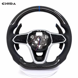 Volant en cuir carbone résistant à l'usure, exclusif, prêt à l'emploi, adapté aux Volkswagen Polo, Golf, Jetta, Passat - Product Image 6