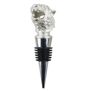 Silver Ram Head Wine Stopper 10x2.7x2cm Metal Seal For Bottle Preservation - Product Image 2
