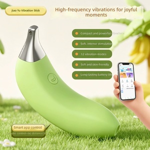 Vibrateur sans fil en forme de banane, dispositif de masturbation, vibromasseur en silicone, vibromasseur pour femmes lesbiennes - Product Image 6