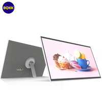 Televisor Inteligente Portátil BQKK de 23.8, 27 y 32 Pulgadas con Ruedas, Pantalla LCD Interactiva Táctil Inalámbrica Móvil Recargable con Android