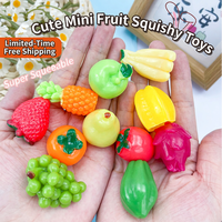 Gesimuleerde fruit squishy blind bag party-favour, willekeurig gemengd, stressverlichtend, grappig cadeau