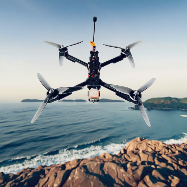 Axisflying 10 Inch FPV Drone Kit with 5KG Payload Long Range 10km 20-Minute Flight GPS Remote Control 4K UHD Camera